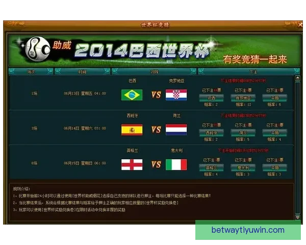 世界杯竞猜红包活动火热开启 快来参与赢取丰厚大奖与惊喜好礼